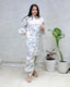 Printed Kurta with Afghani Dhoti