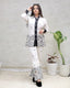Applique Collar Shirt with Pants