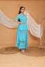 Spring Summer Maxi Dress - Sky Blue