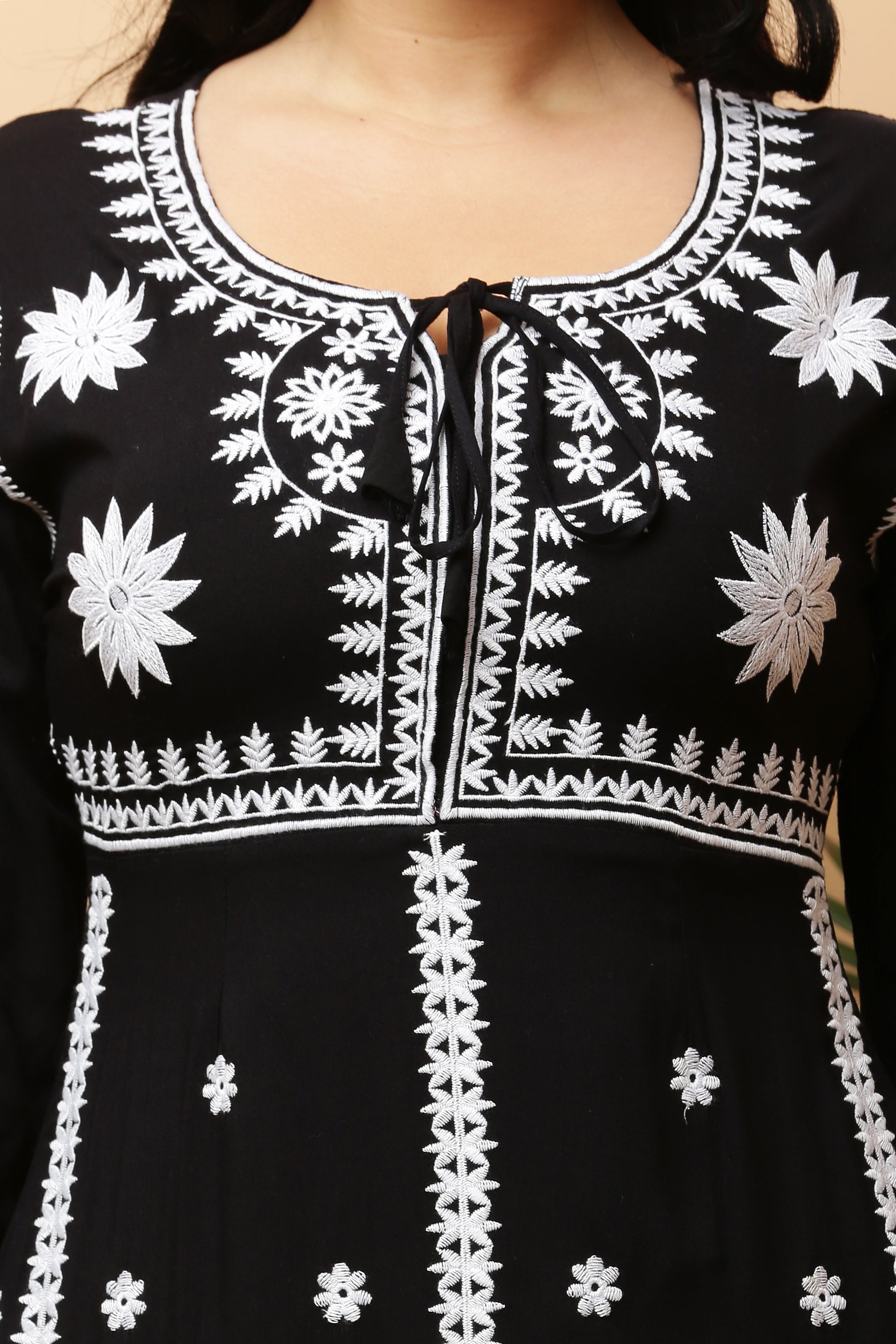 Ankle Length Yoke Dress