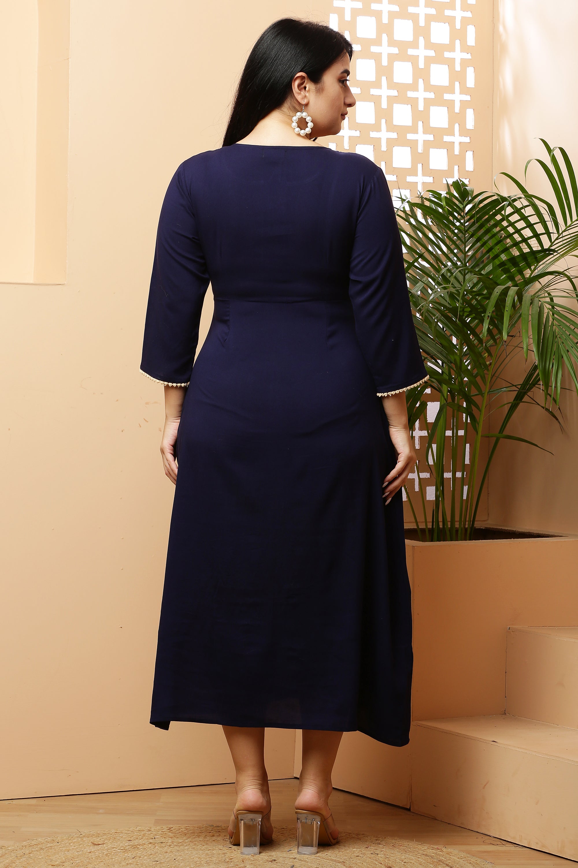 Ankle Length Yoke Dress