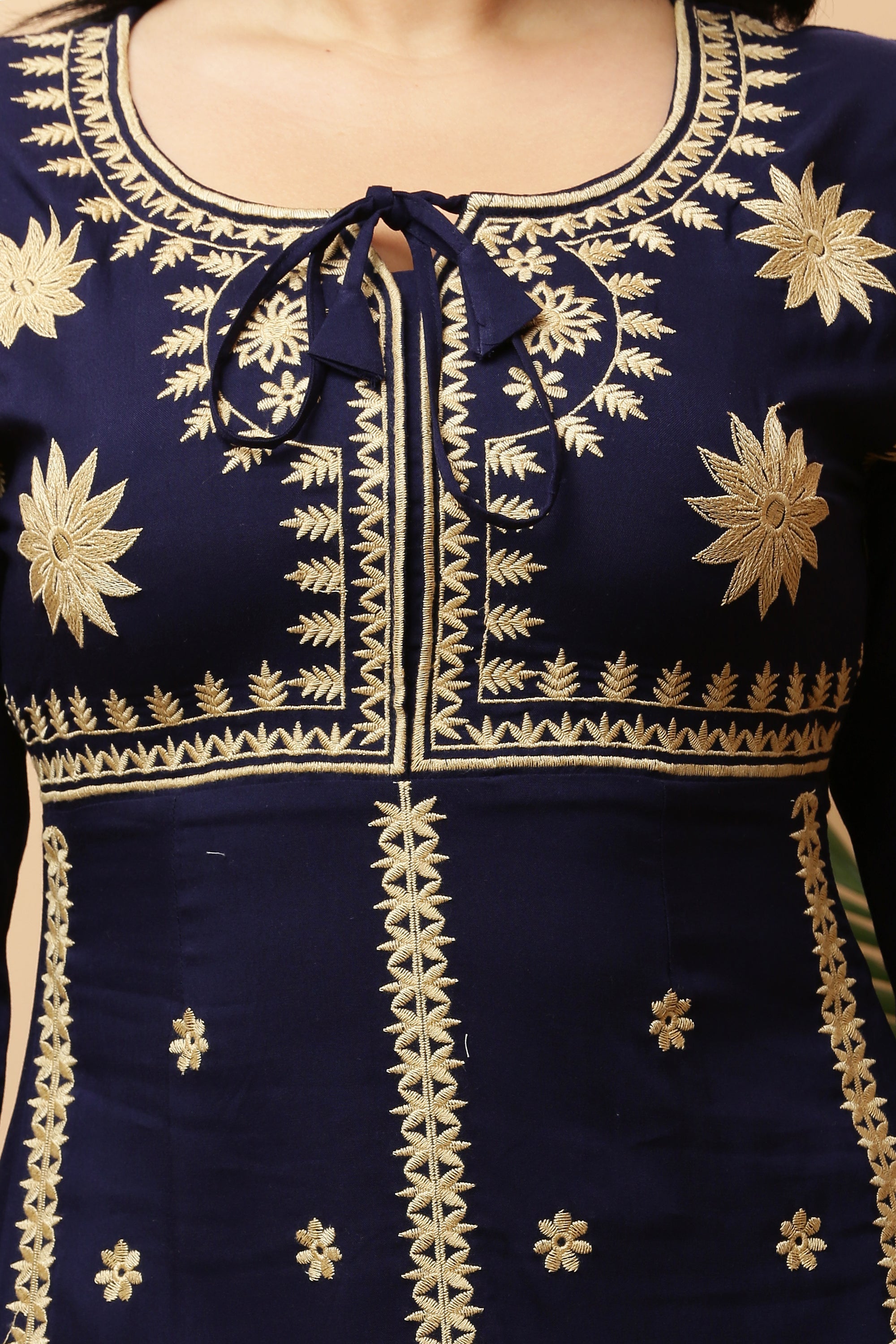 Ankle Length Yoke Dress