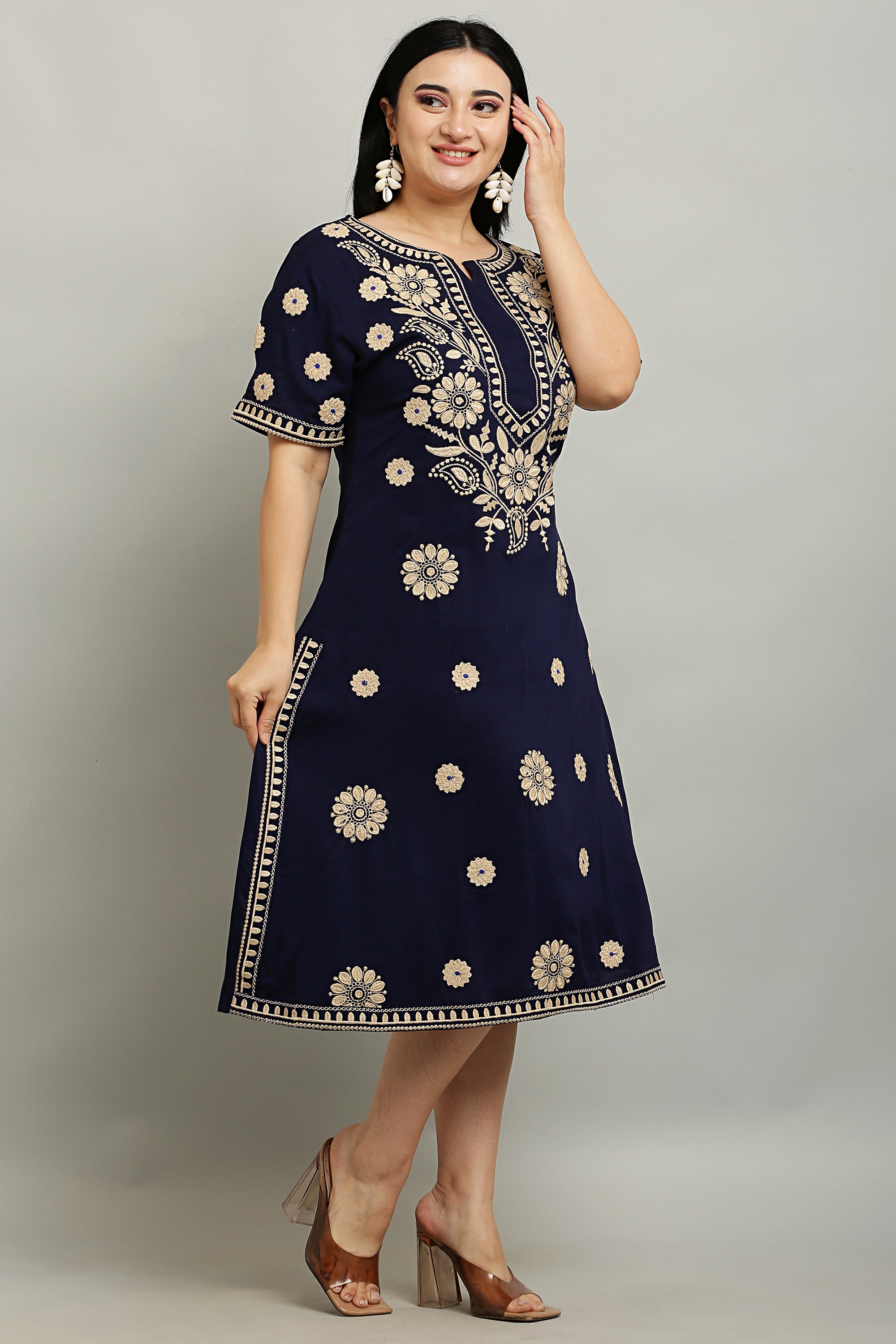 Straight Embroidery Kurta