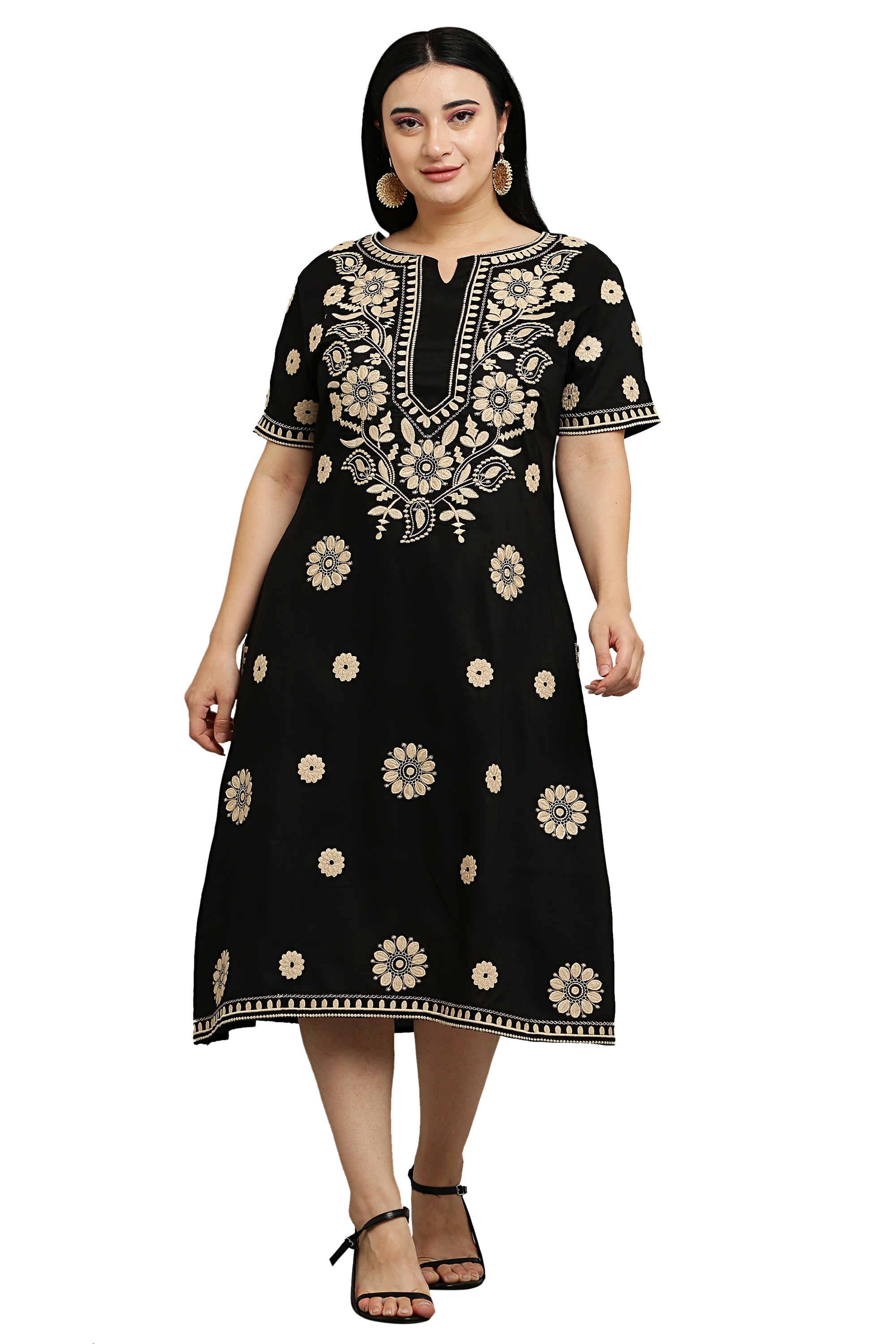 Straight Embroidery Kurta