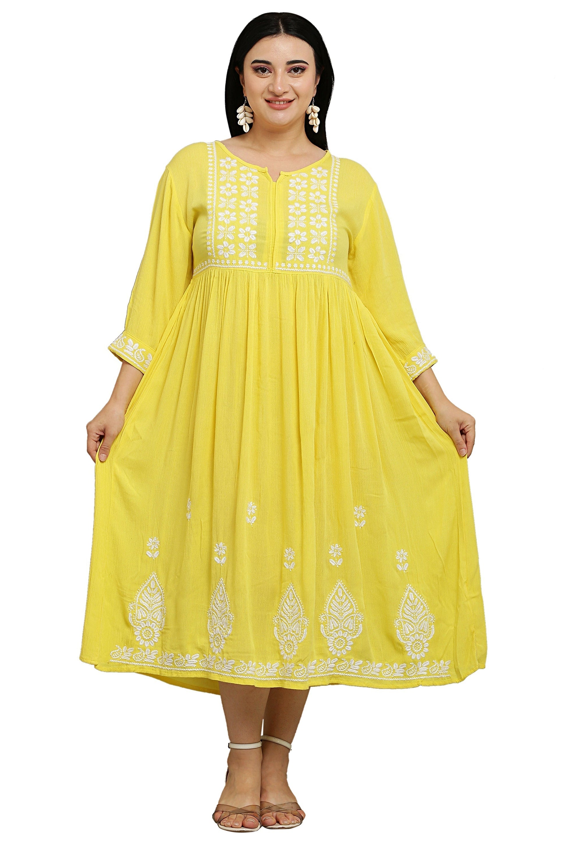 Flare Embroidery Kurta