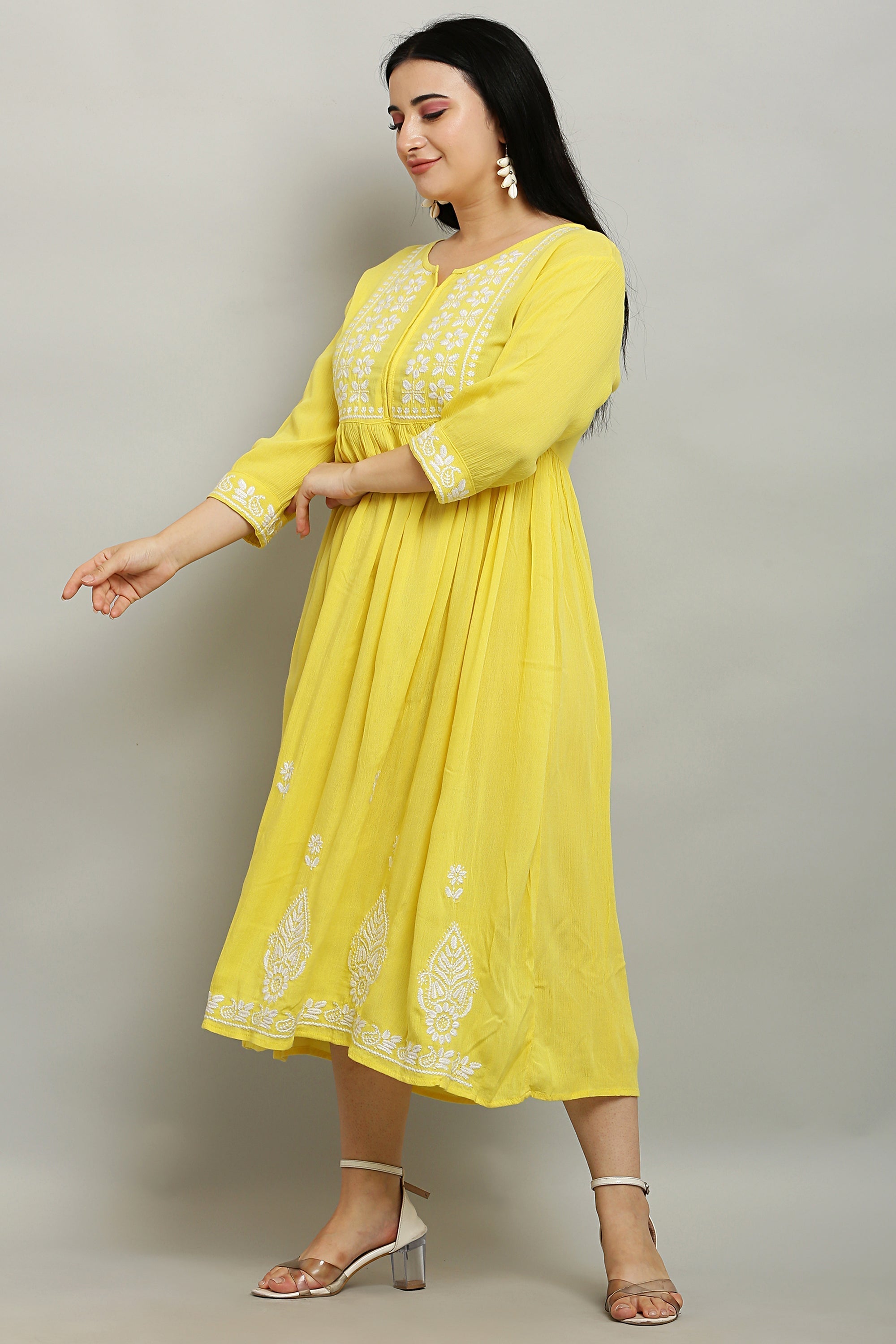 Flare Embroidery Kurta