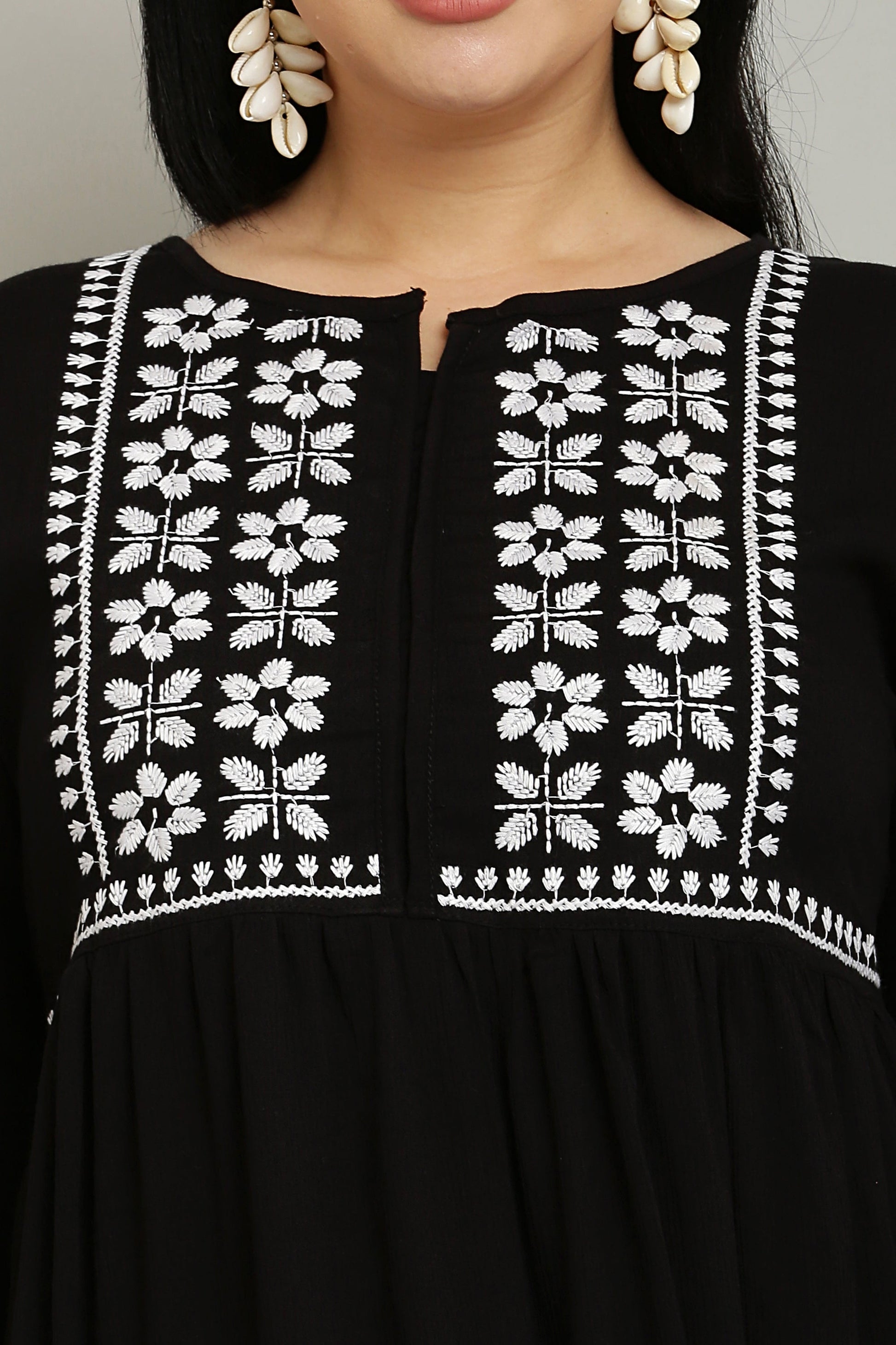 Flare Embroidery Kurta