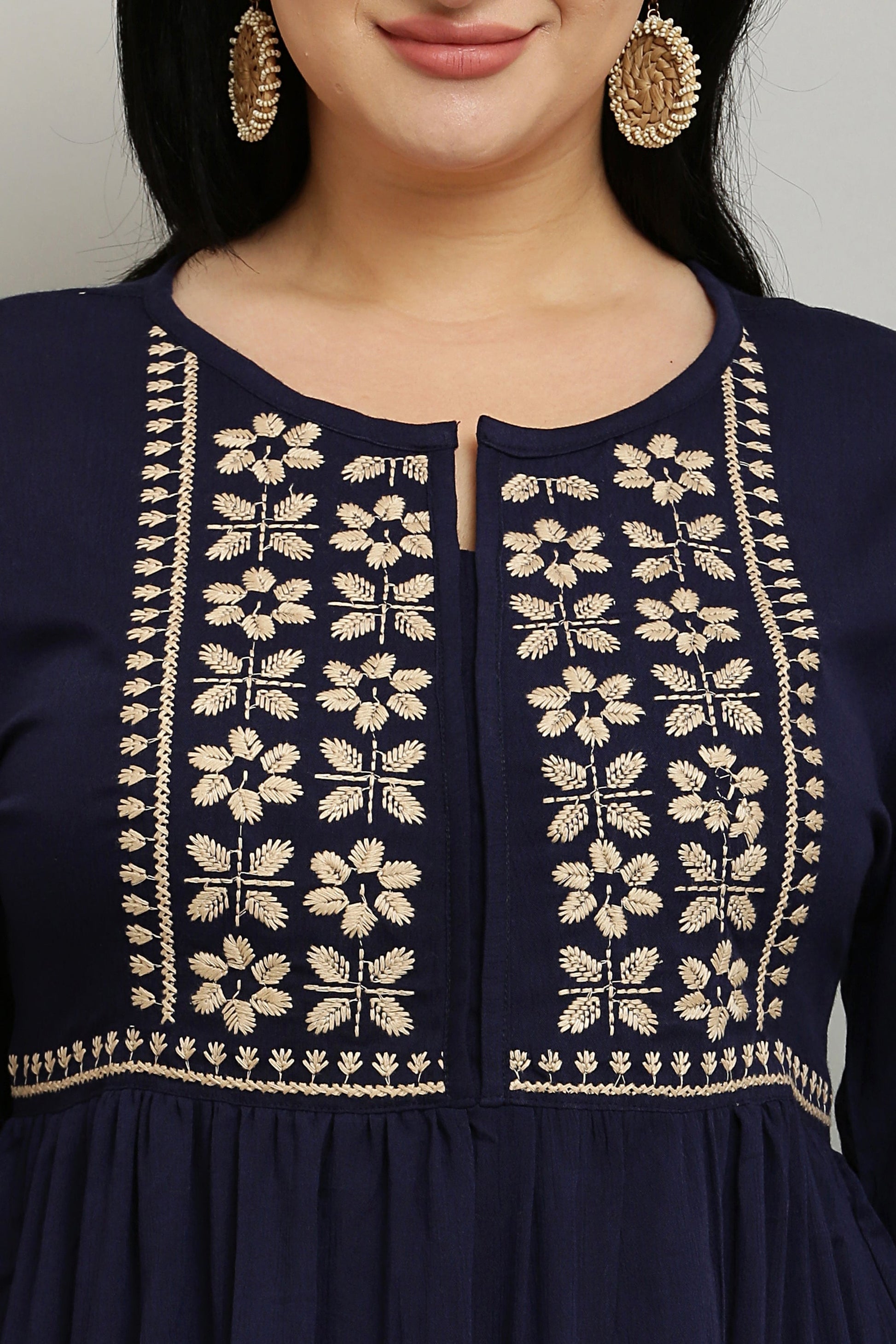 Flare Embroidery Kurta