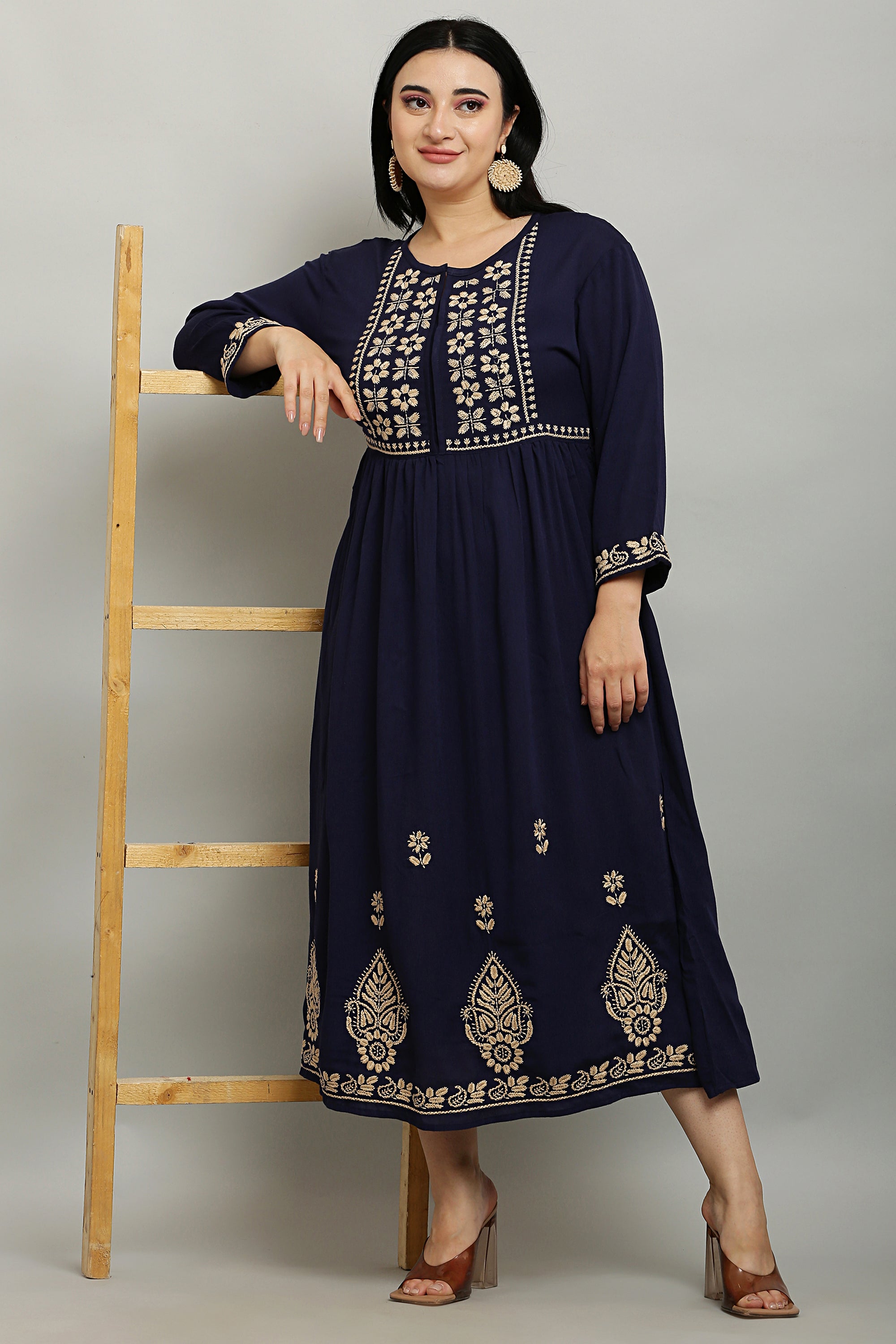 Flare Embroidery Kurta