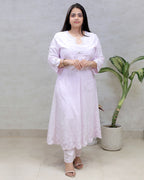 A-Line with Anarkali Yoke Kurta with Pants