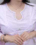 A-Line with Anarkali Yoke Kurta with Pants