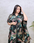 Short Kaftaan Collar Shirt with Pants