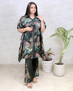 Short Kaftaan Collar Shirt with Pants