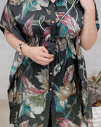 Short Kaftaan Collar Shirt with Pants