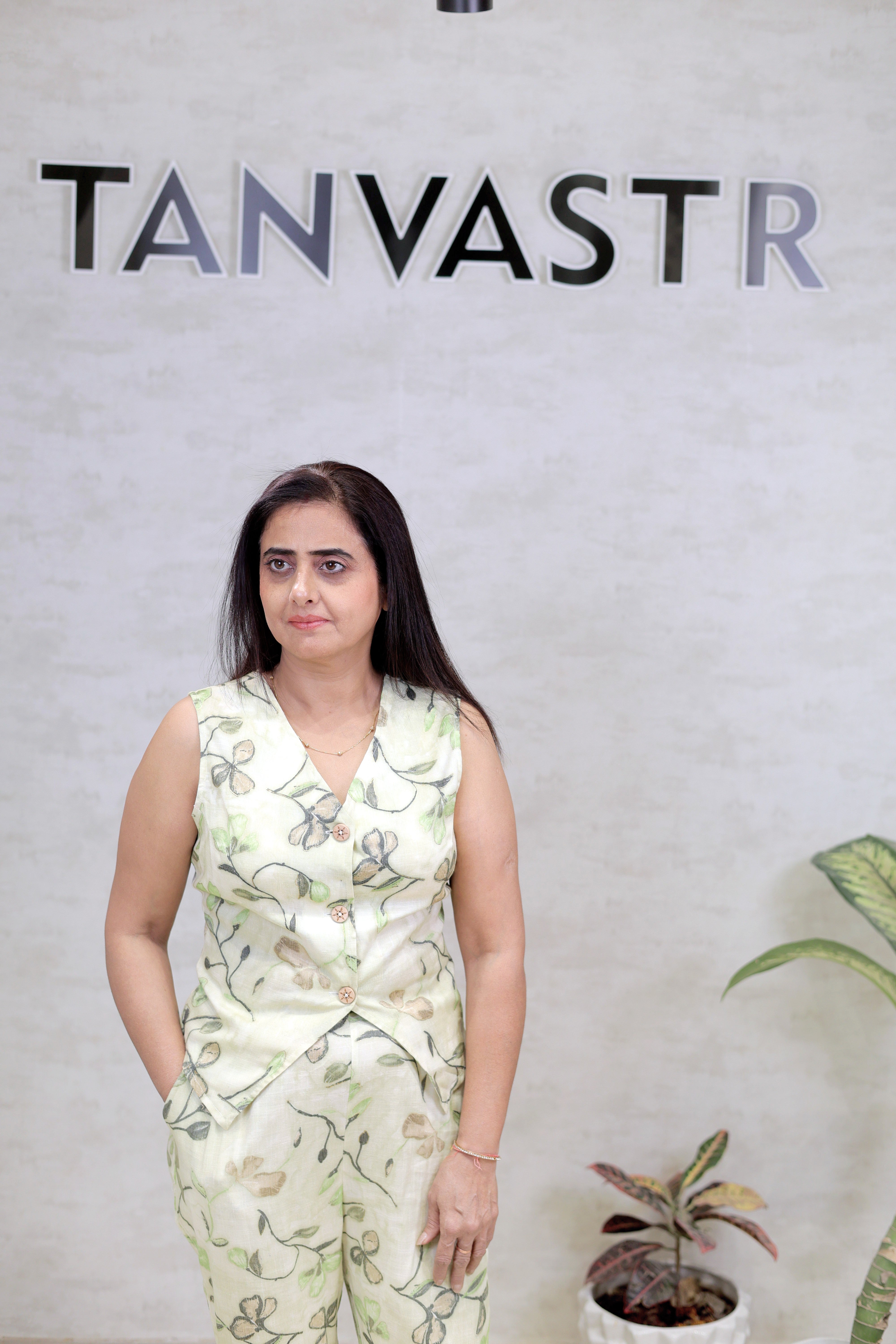 Floral Printed Vest Top with Pants