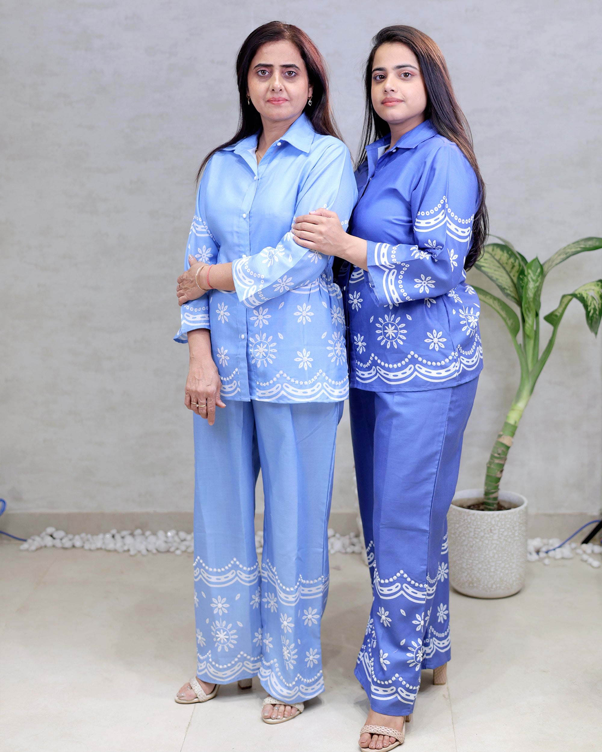 Floral Digital Printed Shirt with Pants