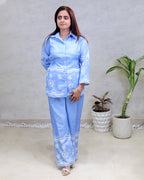 Floral Digital Printed Shirt with Pants