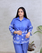 Floral Digital Printed Shirt with Pants