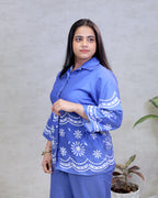 Floral Digital Printed Shirt with Pants