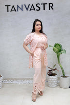 Hakoba Schiffli Shrug Three Piece Set