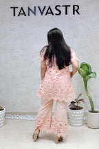 Hakoba Schiffli Shrug Three Piece Set