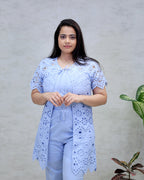Hakoba Schiffli Shrug Three Piece Set