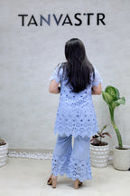 Hakoba Schiffli Shrug Three Piece Set