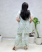 Hakoba Schiffli Shrug Three Piece Set