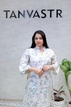 Printed Kurta with Afghani Dhoti