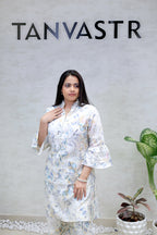 Printed Kurta with Afghani Dhoti