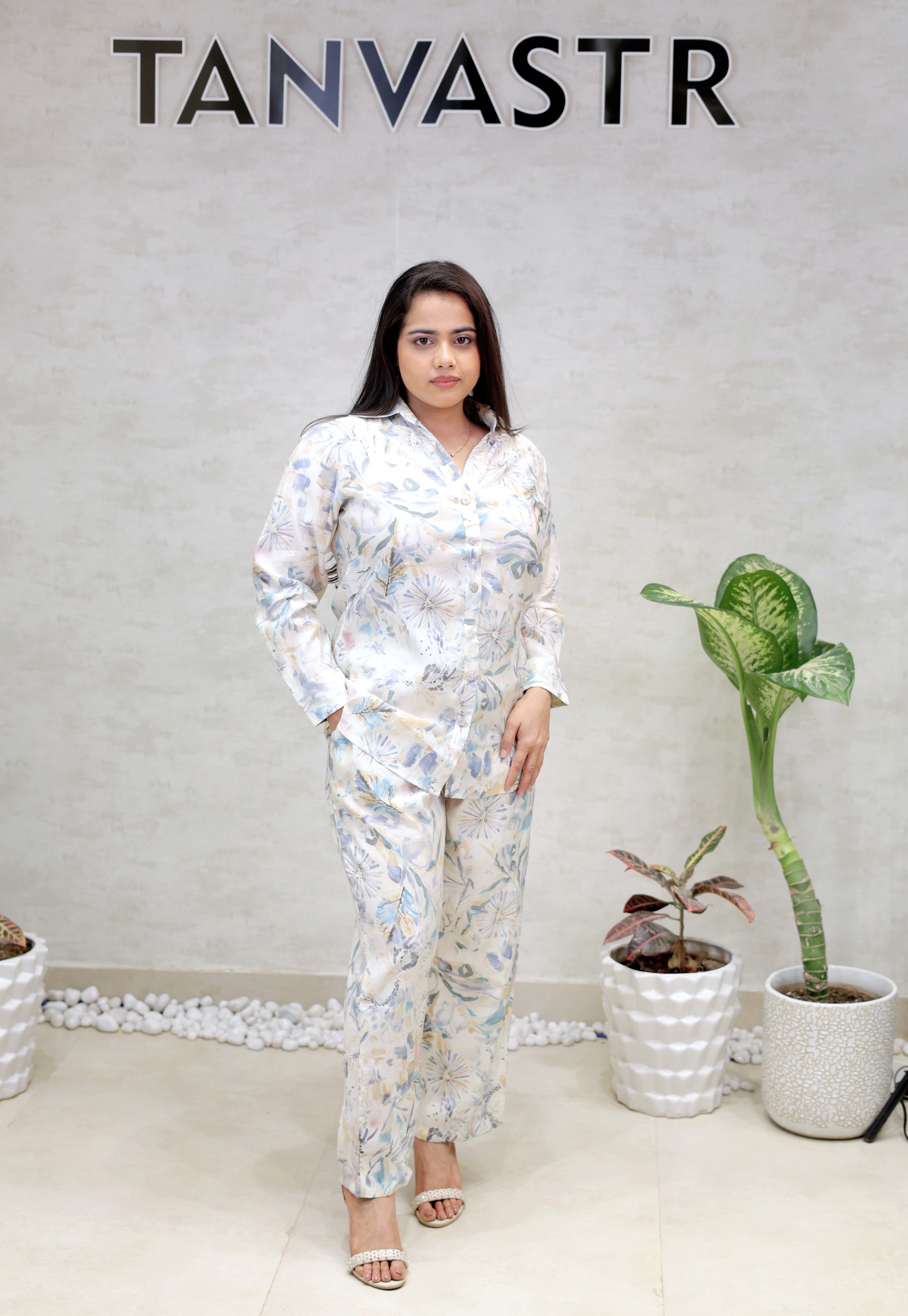 Printed Shirt with Pants