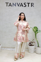 Tissue Silk Kurta Farshi Set