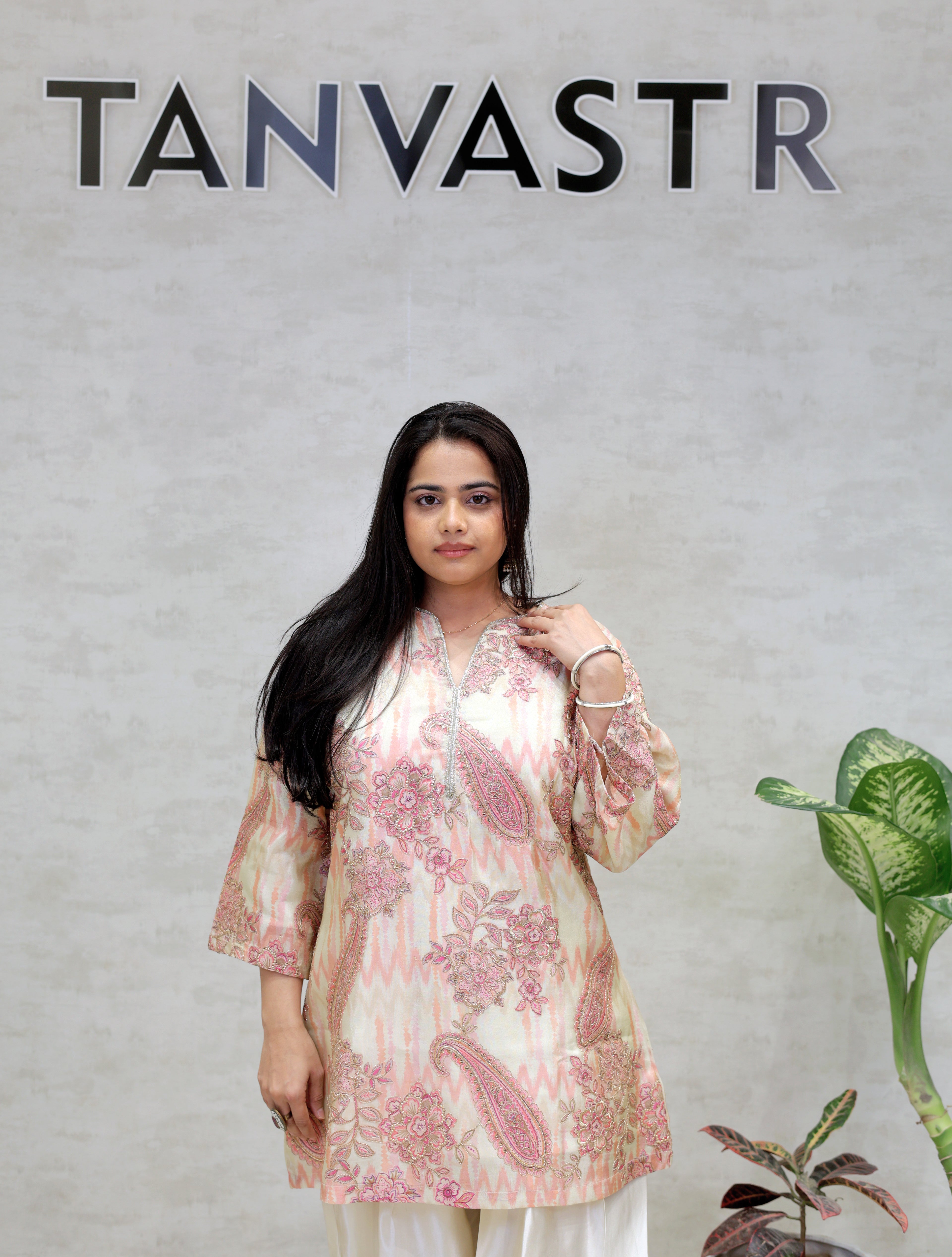 Tissue Silk Kurta Farshi Set