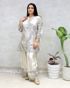 Tissue Silk Kurta Farshi Set