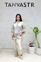 Tissue Silk Kurta Farshi Set