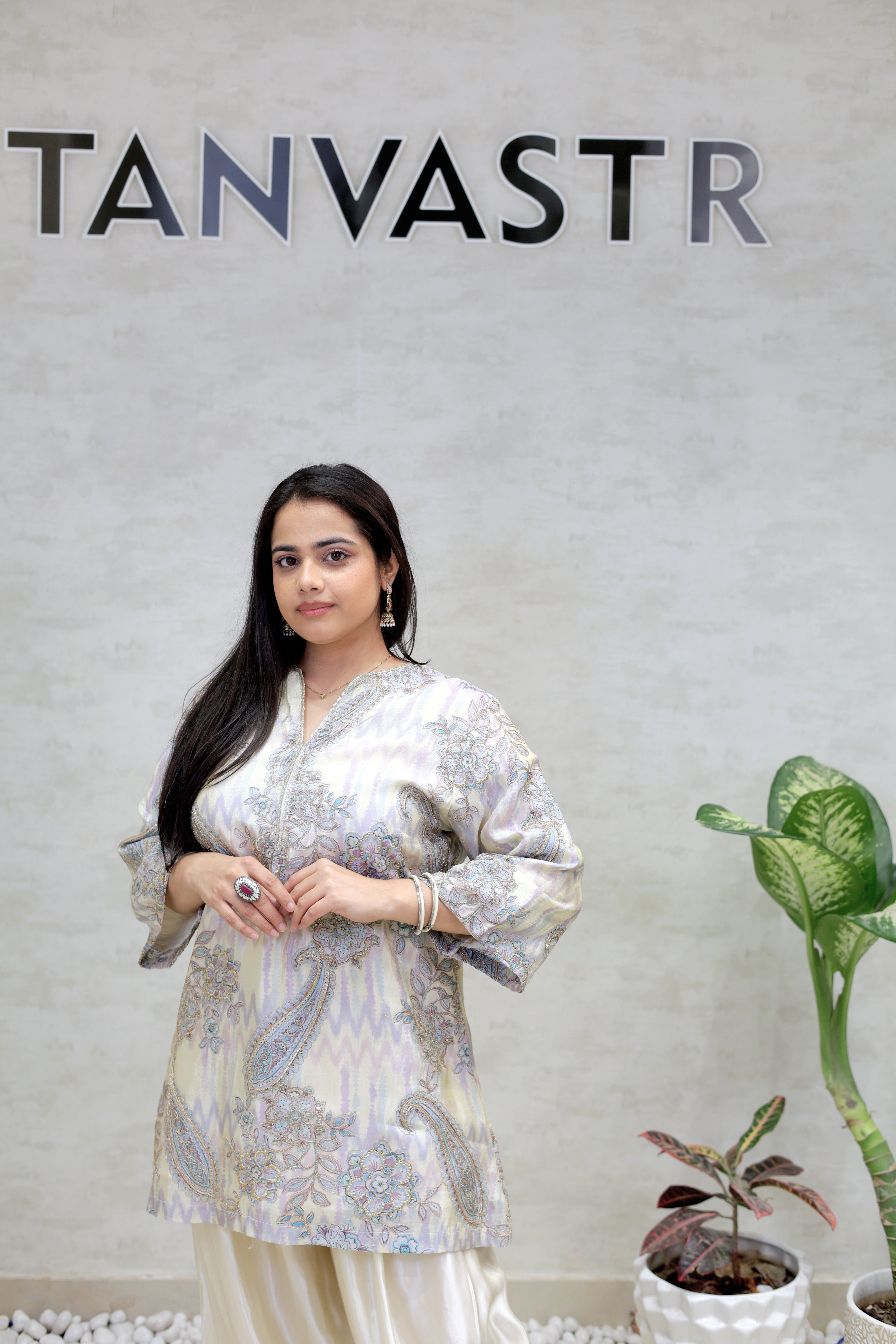 Tissue Silk Kurta Farshi Set