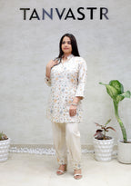 Achkan Khadi Cotton Kurta with Pants
