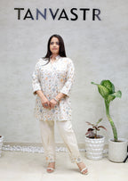 Achkan Khadi Cotton Kurta with Pants