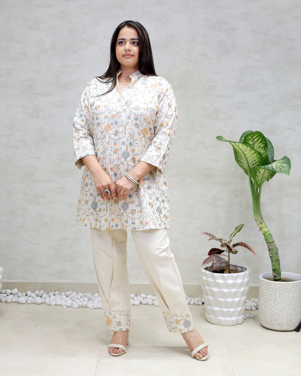 Achkan Khadi Cotton Kurta with Pants