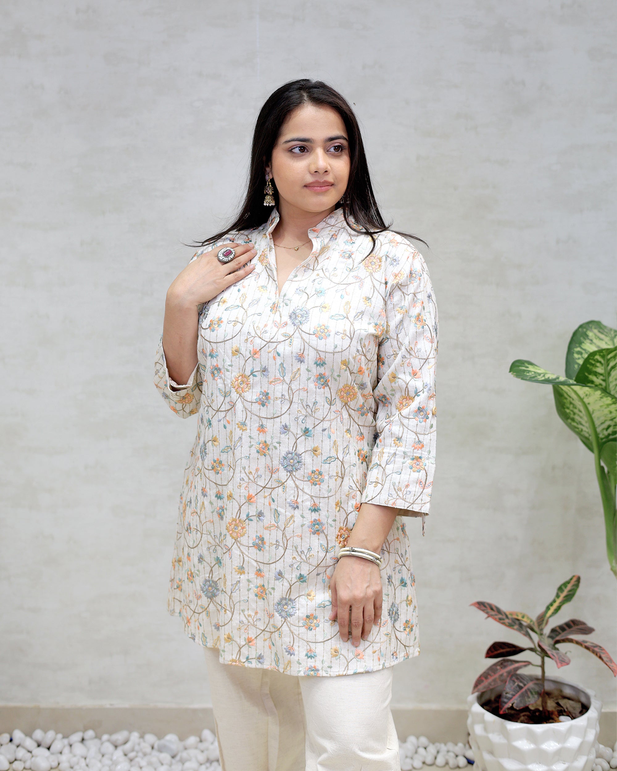 Achkan Khadi Cotton Kurta with Pants