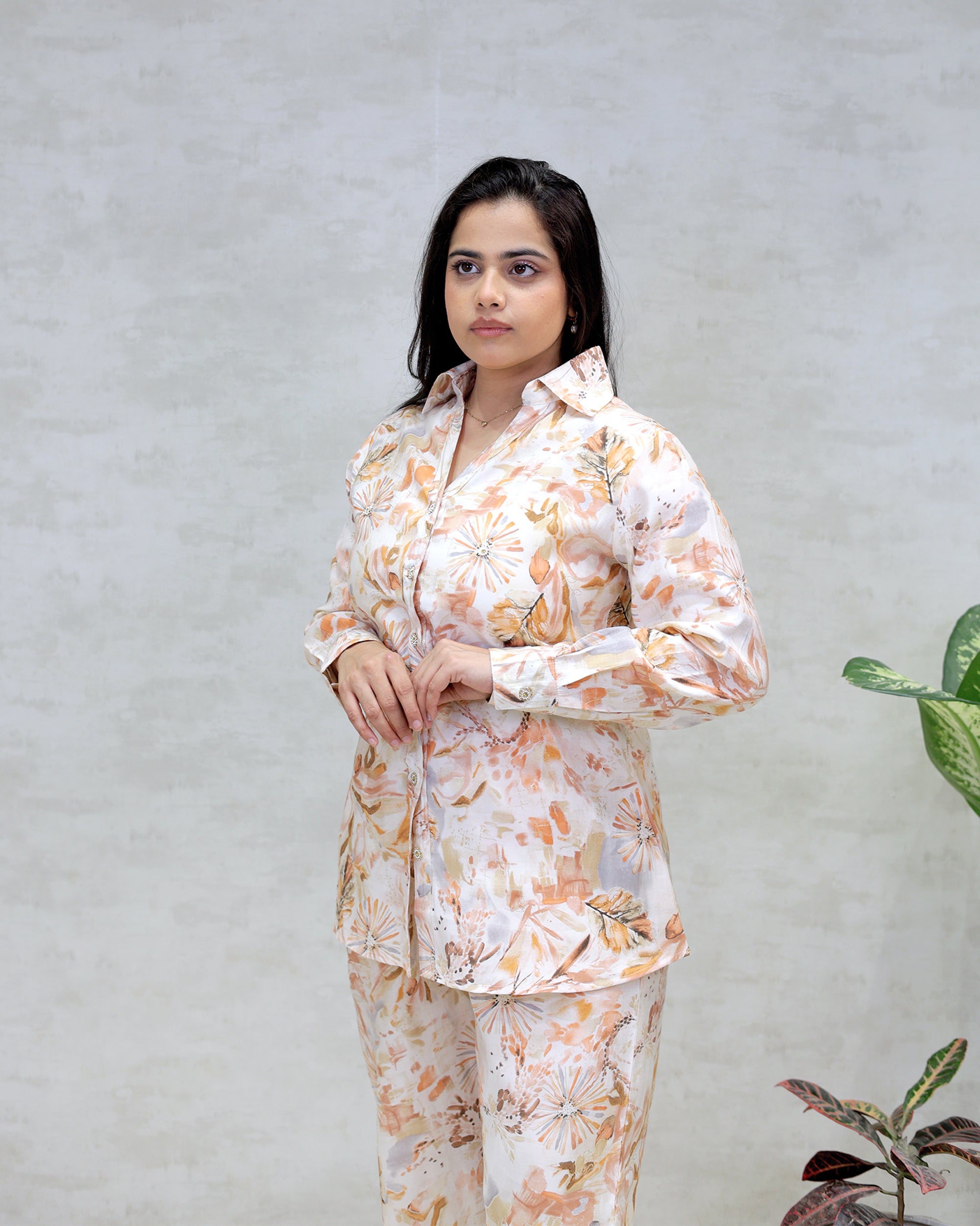 Printed Shirt with Pants