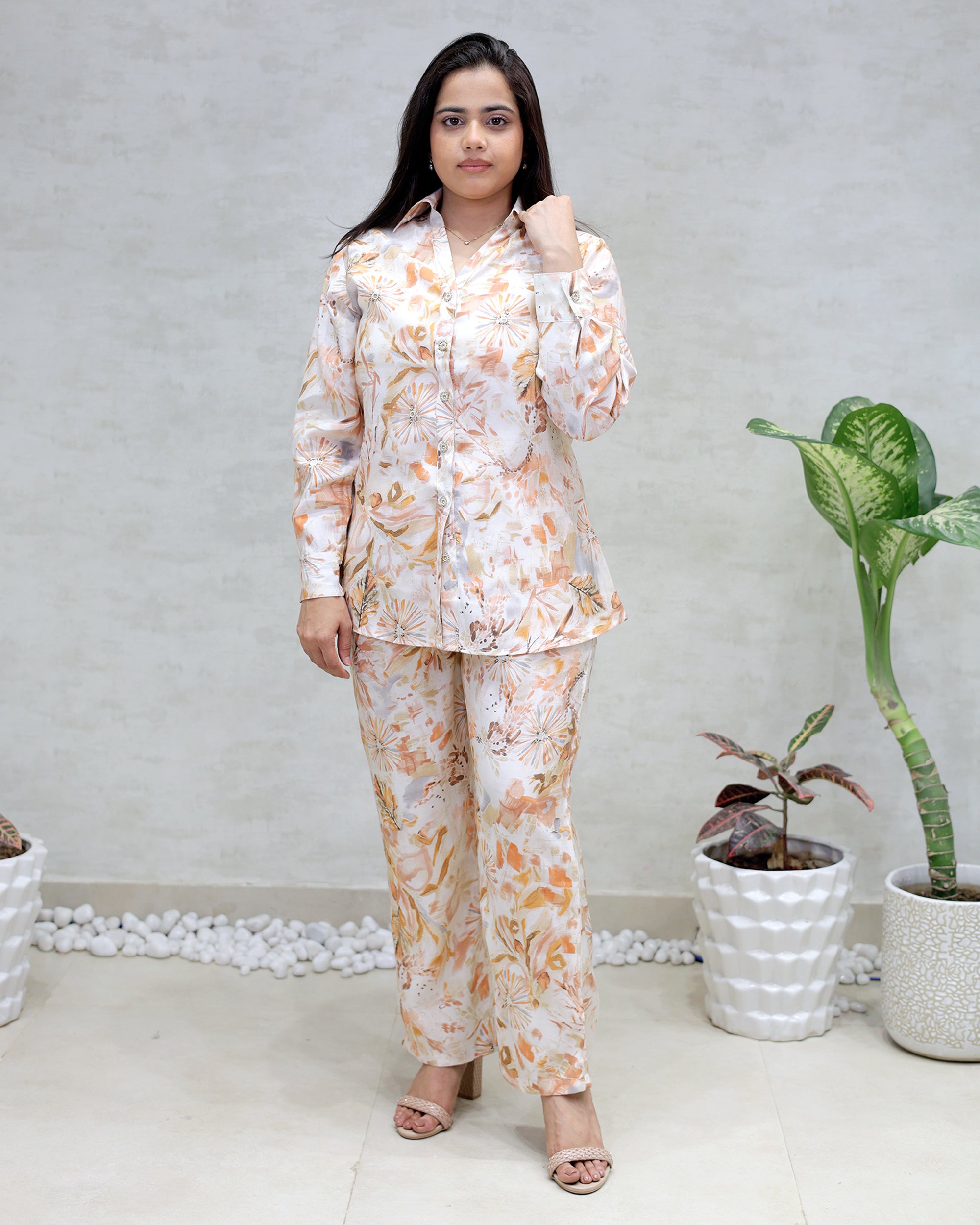 Printed Shirt with Pants