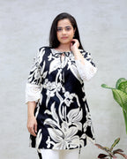 Rayon Foil Printed Kurta with Pants