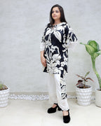 Rayon Foil Printed Kurta with Pants