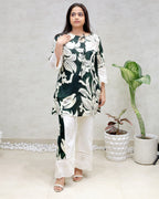 Rayon Foil Printed Kurta with Pants