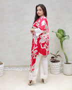 Rayon Foil Printed Kurta with Pants