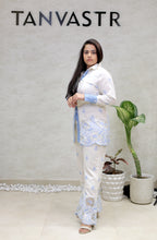 Applique Collar Shirt with Pants