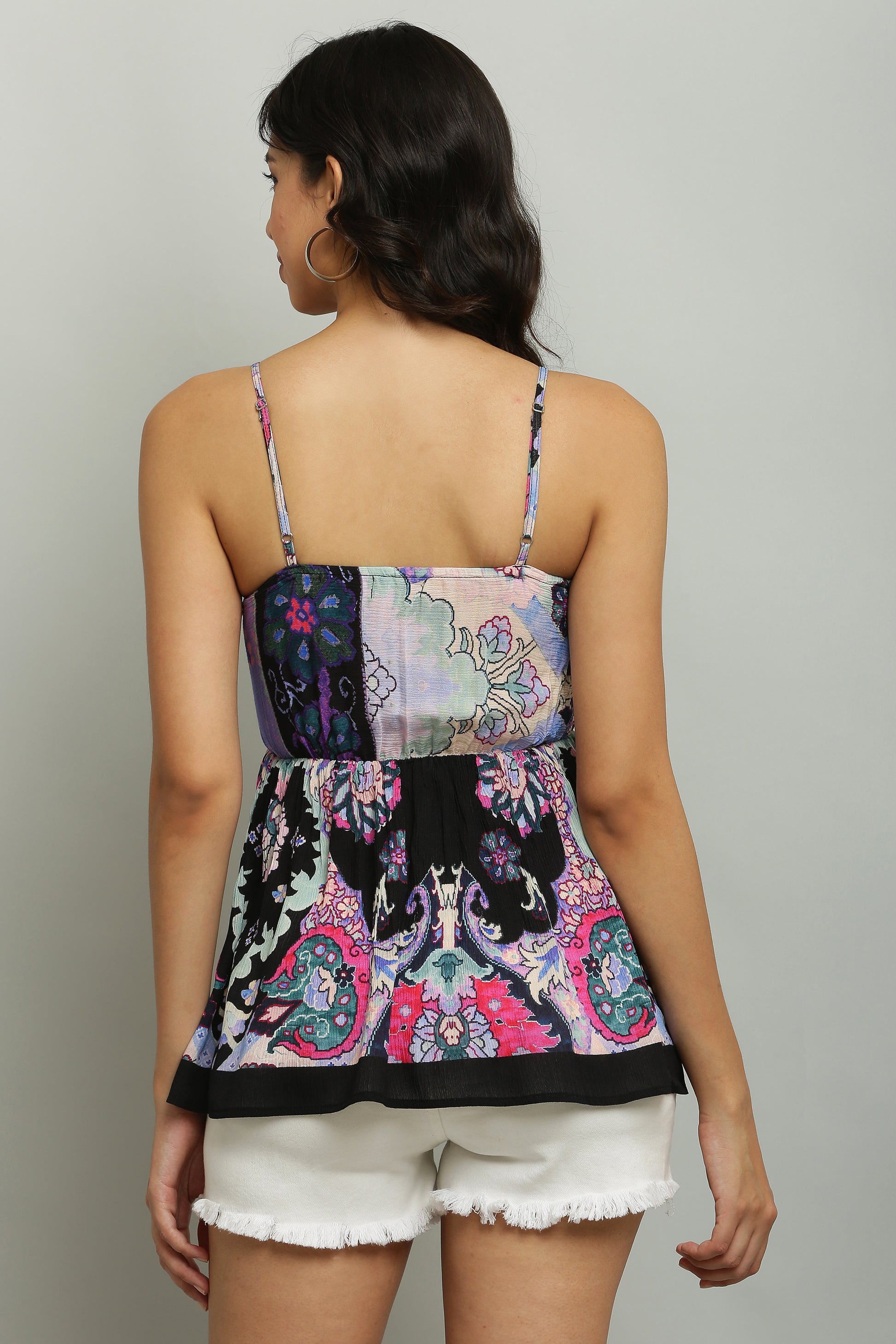 Halter Neck Printed Top