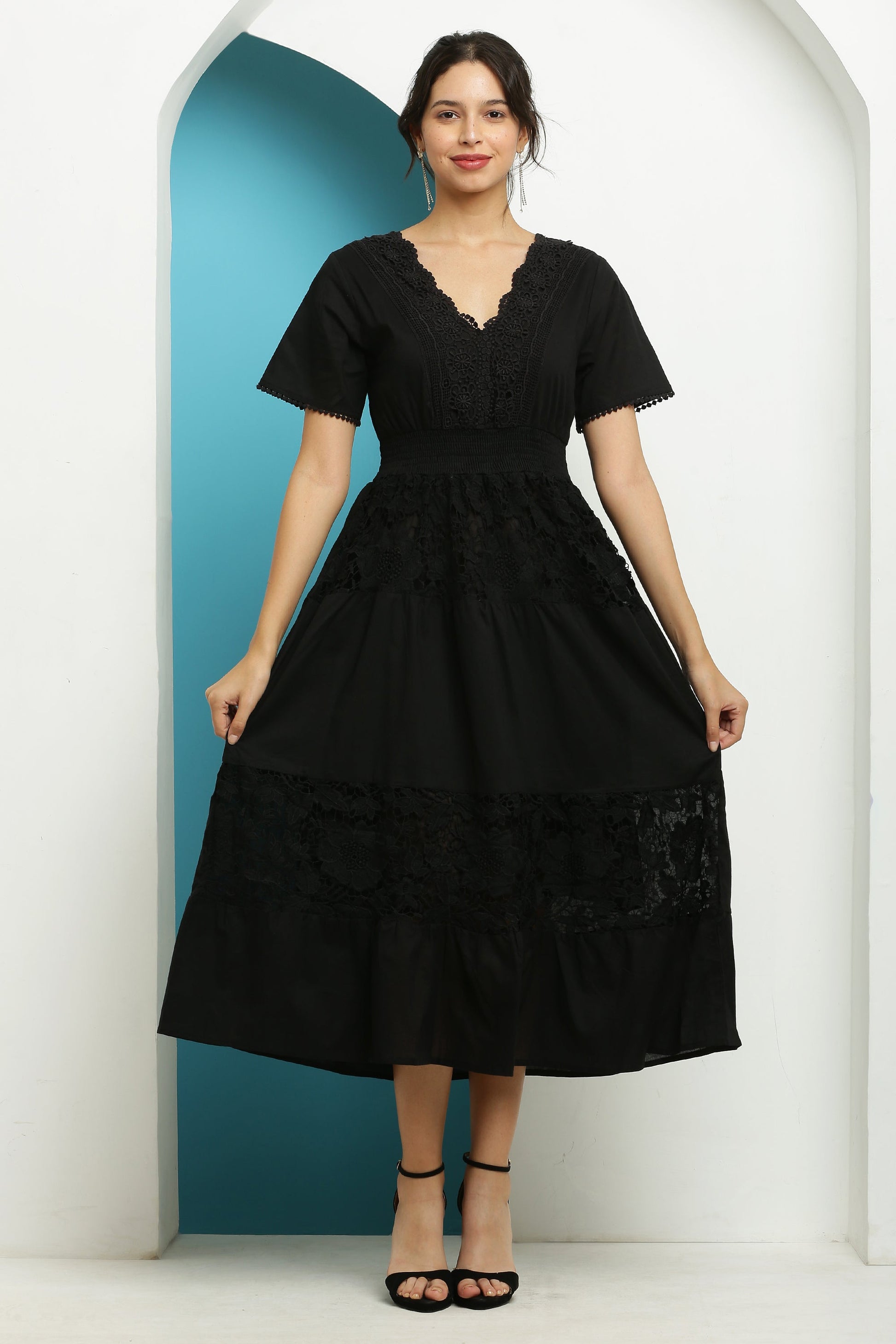 Flare Lace Dress