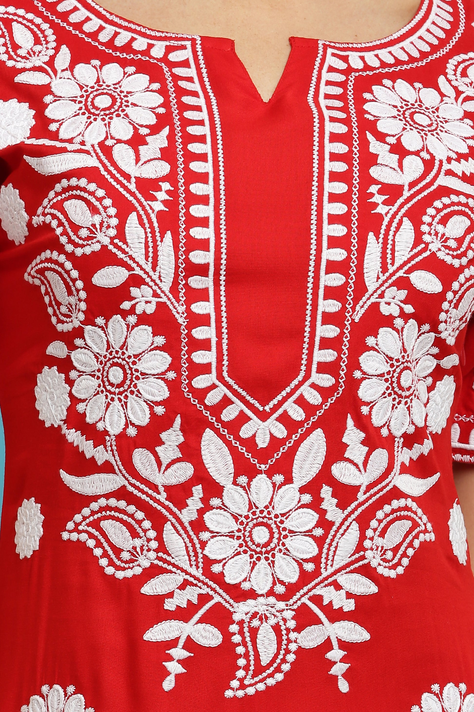 Straight Embroidery Kurta